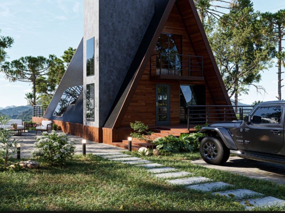 Chalé Mirante, 90 m²